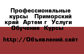 Профессиональные курсы - Приморский край, Артем г. Услуги » Обучение. Курсы   